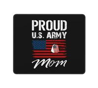 Mouse Pad Orgullosa Madre del Ejército De Los Estados Unidos Portátil Alfombrilla De Ratón para Juegos Resistente Tapete Escritorio para Pc Ordenador Gamer 10X12In
