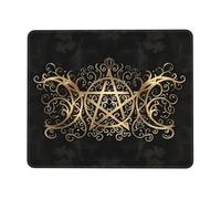 Mouse Pad Pentagrama De La Diosa De La Triple Luna Wicca Resistente Alfombrilla Gaming Duradero Protector De Escritorio para Hogar Gaming Gamer 10X12In