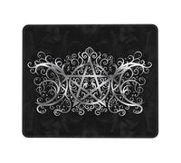 Mouse Pad Pentagrama De La Diosa De La Triple Luna Wicca Suave Alfombrilla De Ratón Moderno Tapete Escritorio para Pc Gamer Hogar 10X12In