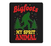 Mouse Pad Pie Grande Es Mi Animal Sasquatch Navideño Lavable Alfombrilla Escritorio Duradera Gaming Tapete para Escritorio Juegos Computadora 25X30Cm