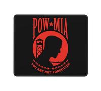 Mouse Pad Pow MIA, No Te Olvidamos Antideslizante Alfombrilla Escritorio Impermeable Gaming Tapete para Mujer Mac Trabajo 10X12In