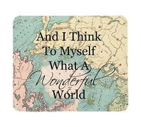 Mouse Pad ¡Qué Mundo Tan Maravilloso! Protector de Escritorio 10x12in