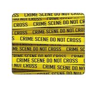 Mouse Pad Rectángulo De La Escena del Crimen Impermeable Alfombrilla para Ratón Antideslizante Tapete Escritorio para Oficina Mac Gaming 10X12In