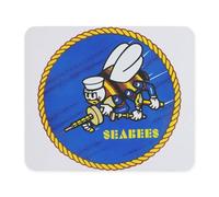 Mouse Pad Seabees De La Armada De Los Estados Unidos Suave Mousepad Antideslizante Tapete Escritorio para Hogar Oficina Mac 10X12In