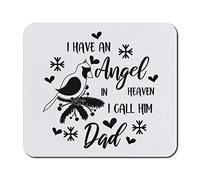 Mouse Pad Tengo un ángel en el Cielo Llamado papá (Homenaje en Memoria) | Alfombrilla Estudio 25x30CM Ligero Alfombrilla De RatóN Duradero Alfombrilla Gaming Oficina Ordenador