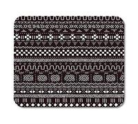 Mouse Pads Brown Mud Black and White Mudcloth Africano Tradicional Patrón Tribal Mouse Pad para Cuadernos