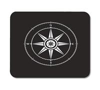 Mouse Pads North Wind Rose Compass Símbolo South East West Cartografía Grado Alfombrilla de ratón para portátiles