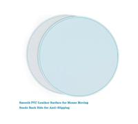 Mouse Pads, Ultra Thin Waterproof PU Leather Mouse Pad,Stitched Edges,Works for Computers, Laptop,All Types of Mouse pad, Office/Home(8.66in light blu