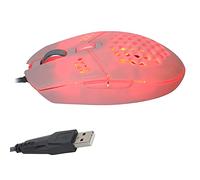 Mouse para juegos, mouse para juegos con cable con retroiluminación RGB, dispositivo externo para computadora portátil con 800-1200-1600-2000 DPI ajustable de 4 velocidades, con ventilador de enfriami