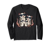 Mouse Rat Family Sunglasses Animal Lover Cute Mice Manga Larga
