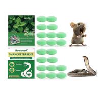 Mouse Rodent Repellent + Snake Repellent Set for Yard Powerful for Outdoor Indoor, 2 Types Repellant for House Yard Lawn Garden Camping, Pet Safe