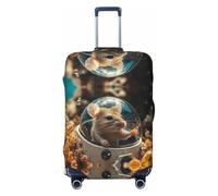 Mouse Submarine Coral Adventure Fundas de equipaje de viaje - Fundas protectoras elásticas para maletas de 18 a 32 pulgadas, Negro -, CH