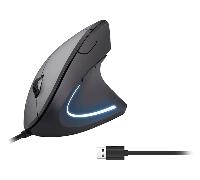 MOUSE VERTICAL EQUIP ERGONOMICO USB 6 BOTONES 3200DPI COLOR NEGRO