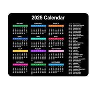 mousee Pad - Desk mousee Pad | Laptop mousee Pad | Calendar Mice Pad 2025 | No deslizante Mice Pad for Laptop | 9.8 X 7.8 inch Desk Mousepad for Laptop Computer | Laptop Mice Mat with Stitched Edge