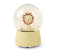 Mousehouse Gifts Bola de Nieve Musical con león para niños y niñas, Bautizo o Baby Shower