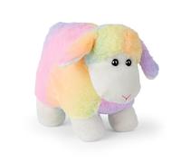 Mousehouse Gifts - Corderito de peluche con pelo de arcoíris - Suave - 25 cm