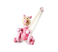 Mousehouse Gifts Juguetes para Arrastrar de Cerdito de Madera para niño niñas