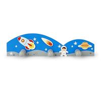 Mousehouse Gifts - Perchero de pared infantil con 3 ganchos - Temática espacial