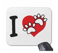 Mousepad alfombrilla de ratón Amo a los animales que aman a los animales ANIMALES ANIMALES SALVAJES EN NECESIDAD perros gatos PIG para su portátil, ordenador portátil o PC de Internet (con Windows Li