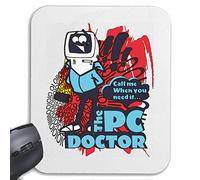 Mousepad alfombrilla de ratón EL TECLADO PC Doctor REPARACION PC WLAN INTERNET ROUTER CUADERNO DE DISCO DURO PORTÁTIL DE ESCRITORIO PANTALLA DE RATÓN para su portátil, ordenador portátil o PC de Inte