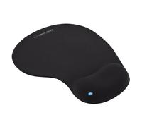 Mousepad Alfombrilla de Ratón Gel Con Soporte Pulsera Agarre Ergonómico Negro