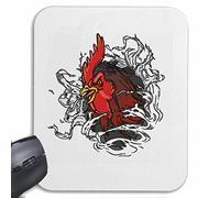 Mousepad alfombrilla de ratón HAHN GOCKEL MIRA GRIM DE UN AGUJERO polluelos CASA DE POLLO DE CORRAL GOCKEL pollo gallo gallina del pollo GALLO DE POLLO para su portátil, ordenador portátil o PC de In