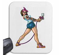 Mousepad Alfombrilla de ratón Pintura Pintura Novia Auto Pistola Autolackiererei AUTOLACK Tatuaje del AERÓGRAFO para su portátil, Ordenador portátil o PC de Internet (con Windows Linux, etc.) en Whit