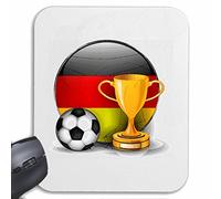 Mousepad alfombrilla de ratón Taza del ganador FÚTBOL FÚTBOL Alemania 2018 Copa Mundial ALEMANIA WORLD CHAMPION Rusia Rusia semifinales cuartos de final para su portátil, ordenador portátil o PC de I