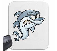 Mousepad Alfombrilla de ratón TIBURÓN Blanco Enojado Hai EMOCIÓN Megalodon Blue Shark Hammerhai Punta Negra whalesharks tiburón mako para su portátil, Ordenador portátil o PC de Internet (con Windows