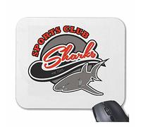 Mousepad Alfombrilla de ratón Tiburones Equipo DE Deportes White Shark Attack Hai Hai Attacke Megalodon tiburón Azul Hammerhai Punta Negra whalesharks tiburón mako para su portátil, Ordenador portáti