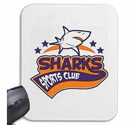 Mousepad Alfombrilla de ratón Tiburones Equipo DE Deportes White Shark Attack Hai Hai Attacke Megalodon tiburón Azul Hammerhai Punta Negra whalesharks tiburón mako para su portátil, Ordenador portáti