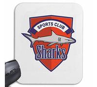 Mousepad Alfombrilla de ratón Tiburones Equipo DE Deportes White Shark Attack Hai Hai Attacke Megalodon tiburón Azul Hammerhai Punta Negra whalesharks tiburón mako para su portátil, Ordenador portáti