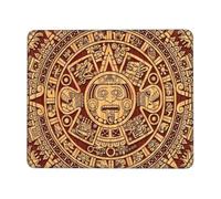 Mousepad Calendario Azteca Piedra Solar Maya Antideslizante Alfombrilla para Ratón Resistente Protector De Escritorio para Hogar Pc Portátil 10X12In