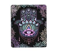 Mousepad, Cultura Hebreo Hamsa Arte Mal De Ojo Alfombrilla De Escritorio Multifuncional Alfombrilla De Ratón Antideslizante Gaming Mouse Pad para Laptop Oficina 25X30Cm
