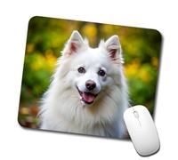Mousepad Foto De Un Perro Esquimal Americano Bordes Cosidos Alfombrilla Gaming Moderno Protector De Escritorio para Pc Oficina Mac 10X12In