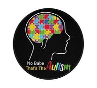 Mousepad No, Ese Es El Autismo 1 Alfombrilla De Escritorio Bordes Cosidos Mouse Pad Portátil Alfombrilla De Ratón para Hogar Pc Oficina 20X20 Cm