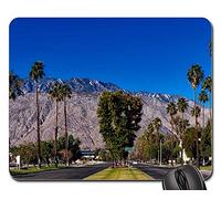 Mousepad, Palm Springs California Palmeras Paisaje Desértico Alfombrilla Ratón Antideslizante Alfombrilla Gaming Ergonómico Alfombrilla De Ratón para Juegos para Ratón Trabajo 25X30Cm