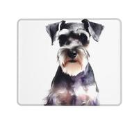 Mousepad Schnauzer Bien Educado Moderno Alfombrilla Ratón Resistente Tapete Escritorio para Gamer Portátil Oficina 10X12In