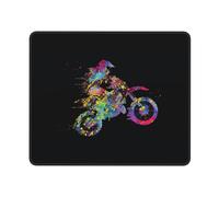 Mousepad Tengo Carreras De Motocross En Moto De Tierra Bordes Cosidos Alfombrilla De Ratón para Juegos Portátil Protector De Escritorio para Portátil Gaming Juegos 10X12In