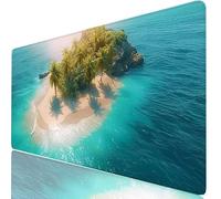 Mousepad XXL 1200x600x3mm Árbol Alfombrilla Ratón Grande Gaming Azul, Tapete Escritorio con Bordes Cosidos, Alfombrilla Ordenador Antideslizante Resistente, Alfombra Ratón para Trabajo, PC H0-993