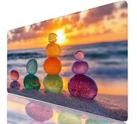 Mousepad XXL 1200x600x3mm Color Alfombrilla Ratón Grande Gaming Piedra, Tapete Escritorio con Bordes Cosidos, Alfombrilla Ordenador Antideslizante, Alfombra Ratón para Trabajo Creativo, PC H0-999