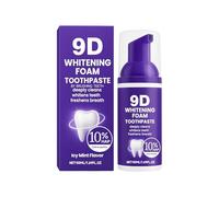 Mousse Blanqueadora De Dientes 9D Cool Mint Purple, Pasta De Dientes De Espuma Blanqueadora, Enjuague Bucal Para Aliento Fresco, Gel Iluminador De Limpieza Profunda, Rutina De Cuidado Bucal De 50 Ml P