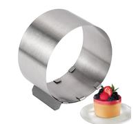 Mousse Cake Baking Ring - Stainless Steel, Heat-Resistant | Perfect Shaping, no tick, fácil de limpiar, ideal para pasteles, postres, baking, And Cooling, Versátil, Durable, Professional Accessory