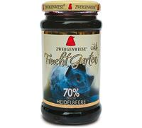 Mousse de arándanos (sin gluten) 70% fruta BIO 225 g - ZWERGENWIESE