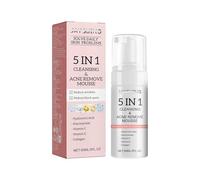 Mousse Limpiadora Facial 5 En 1: Limpieza Profunda, Minimizador De Poros, Atenuador De Cicatrices De Acné, Eliminador De Puntos Negros Y Comedones, Limpiador Facial Con Control De Grasa.(1PCS)
