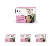 Mousse para Gatos Catit Cuisine, Pollo con jamón-90g (Paquete de 4)