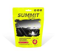Mousse Summit To Eat Chocolate con granola y cerezas para trekking al aire libre