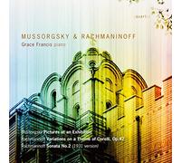 Moussorgski : Tableaux d'une exposition. Rachmaninov : Variations Corelli et Sonate n° 2. Francis.