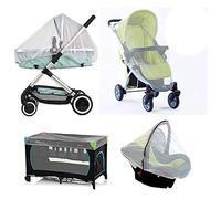 Moustiquaire Poussette, Universelle pour Landau, Auto-siège, Lit Parapluie, Protection Anti-insectes pour Bébés, Enfants Tissu à Mailles résistante, solide et lavable