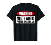 Mouth Works Faster Than Brain Funny Gen Z Yapping Meme Camiseta